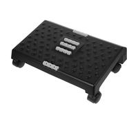 DEARMAMY Plastic Anti-Slip Footstool for Toilet and Office Use - Adjustable Under Desk Footrest with Flexible Height Support, Compact 38X25X12.5Cm Design for Adults and Young Users