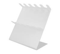 DEARMAMY Plastic Lab Pipette Rack Stand for 5 Micropipettes - Laboratory Pipette Holder Organizer Compact Plastic Storage for Scientific and Medical Use