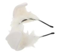 DEARMAMY Plush Dog Ears Headband Soft Furry Animal Ear Hair Hoop for Women Comfortable Cosplay Accessory Realistic Puppy for Halloween Party Carnival Festival