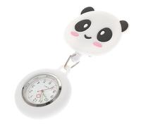DEARMAMY Pocket Watch Nurse Fob Watches Fob Watches for Nurses Watch Watch Wrist Watches Panda Watch Nursing Fob Nurses Fob Watch Clip on Watch Bra White Metal