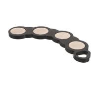 DEARMAMY Portable Cat Eye Nail Magnet Tool Creative Caterpillar-shaped Design Black Acrylic and Magnet Material with Excellent Absorption for Nail Art for Manicure Designs at Home