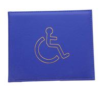 DEARMAMY Portable Disabled Certificate Cover with Lining Multi-Slot Card Sleeve Organizer for Id Social Security Bus Cards Protective Holder for Disability Certificates