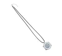 DEARMAMY Portable Electronic Neck Hanging Watch with Alarm Function, Stainless Steel and Zinc Alloy Materials, White Colour, for Exams and School Use, Great Durability Suitable