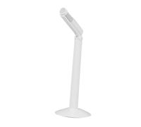 DEARMAMY Portable Foldable Desktop Condenser Microphone with Sound Head Noise Reduction Recording Mic for Interview Streaming and Professional Audio Capture White