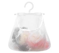 DEARMAMY Portable Hanging Mesh Clothespin Bag with Rotating Hook Multi-Functional Laundry Peg Organizer for Home Balcony Travel