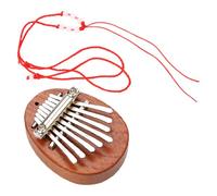 DEARMAMY Portable Wooden Kalimba 8 Keys Mini Finger Piano for Beginners, Small Thumb Piano Musical Instrument for Adults