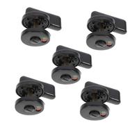 DEARMAMY Privacy Indicator Door Lock Black Plastic 5Pcs with Rotatable Handle Privacy Indicator Lock for Beauty Salons and Corporate Offices for Toilet Doors