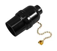 DEARMAMY Pull Chain Lamp Holder Light Socket with Full Thread Phenolic Body User-Friendly Pullswitch for Ceiling Fixtures Compatible with Various Bulbs Heat Dissipation for Extended