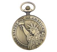 DEARMAMY Quartz Movement Pocket Watch Vintage Pocket Watch Ancient Style Alloy Decorative Roman Numerals Dial for Men Gr ccessories