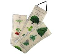 DEARMAMY Removable Height Gauge Ruler Wall Hanging Growth Chart with Printed Plants Pattern Bedroom Decoration for Adults and Measuring Height