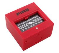 DEARMAMY Resettable Manual Fire Alarm Call Point with Fire Warning Siren and Buzzer Emergency Evacuation Alarm for Home and Office with Reset Key Red Pushbutton Switch