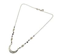 DEARMAMY Retro Head Chain Vintage Crescent Moon Boho Chain Crystal Hair Jewelry for Wedding Guest Festival Headwear Pride Accessories Women