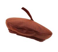 DEARMAMY Reusable Coffee Miniature Beret Hat for 20cm Doll, Decorative Cloth Doll Accessory for DIY Projects and Doll's Photographing
