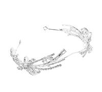 DEARMAMY Rhinestone Crown Headband for Wedding Decor Elegant Bridal Hair Accessories Chic Glitter Headdress for Parties Birthdays Stunning Hair Crown for Women
