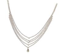 DEARMAMY Rhinestone Tassel Head Chain for Women Bridal Headband Jewelry Elegant Waterdrop Forehead Decoration for Weddings Parties Proms