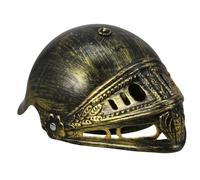 DEARMAMY Roman Fighter Helmet Cosplay Accessory Vintage Soldier Headgear for Halloween Costume Themed Parties Realistic Design Historical Significance