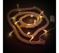 DEARMAMY Rope Light String Adds Warm and Charming Atmosphere 15 LED with Button Battery Included Fresh and Natural Style with 12v Input Voltage for Bedroom and Restaurant Decoration
