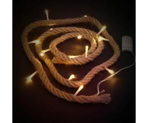DEARMAMY Rope Light String Adds Warm and Charming Atmosphere 15 LED with Button Battery Included Fresh and Natural Style with 12v Input Voltage for Bedroom and Restaurant Decoration