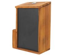 DEARMAMY Rustic Solid Wood Wall Mounted Letter Holder with Locking Slot - Multi-Purpose Community Donation Collection, Suggestion, and Ballot Box for Church and Office