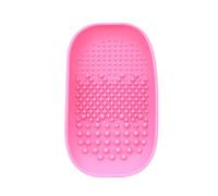 DEARMAMY Silicone Makeup Brush Cleaning Pad Brush Cleaning Plate for Women Handheld Scrubber Board for Easy Washing Water-Fillable Compact Storage 5.98 X 3.54 X 1.18 in
