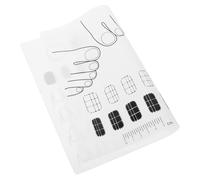 DEARMAMY Silicone Nail Practice Mat for Manicure Painting Nail Training Pad Non-slip White DIY Craft Mat for Beginners