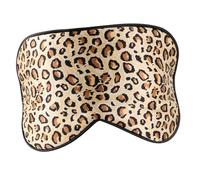 DEARMAMY Silk Sleep Mask Travel Eye Cover for Night Adjustable Blindfold Leopard Design for Friends Family