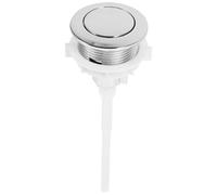 DEARMAMY Silver Abs Plastic Toilet Flush Button Replacement for Toilet Water Tank Round Shape with Smooth Surface Safe and Reliable Easy to Replace
