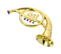 DEARMAMY Simulated French Horn Model - Four-tone Abs Plastic Miniature Horn for Stage Performance And Music Education
