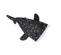 DEARMAMY Simulation Shark Pencil Case Unique Star Design for School Home Office Use Portable Canvas Case for Students and Shark Lovers