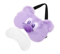 DEARMAMY Soft Cartoon Sleep Mask for No-slip Elastic Strap Lightweight Fuzzy Blindfold for Gentle Light Blocking Comfortable Fit for Boys During Travel and Sleep