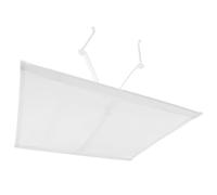 DEARMAMY Square Air Conditioner Deflector 35x35cm White Central Air Conditioning Windshield Vent Cover with Hook for Ceiling Ac Outlet Direct Airflow Control in Homes and Offices
