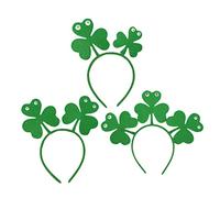 DEARMAMY St Paddys Day Accessories Shamrock Hair Clasp Headbands for St. Patrick's Day Celebration
