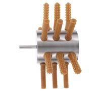 DEARMAMY Stainless Steel 18-finger Semi-automatic Poultry Plucker Machine for Chicken Duck Goose, Commercial Defeathering Device Suitable for Farm and Kitchen Use