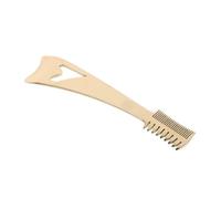 DEARMAMY Stainless Steel 3-in-1 Eyelash Curler Comb with Gold Eyelash Separator and Crescent Eye Makeup Shield, Fine Tooth Mini Lash Comb for Precise Lash Detangling and Makeup Application