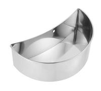 DEARMAMY Stainless Steel Cutting Board Container with Space-saving Hanging Trash Can and Kitchen Waste Collection Storage Box