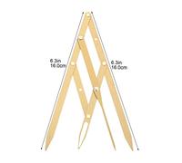 DEARMAMY Stainless Steel Eyebrow Measuring Ruler Golden Ratio Positioning Tool for Precision Makeup Three-point Design for Symmetrical Eyebrows for Professionals and Home Use