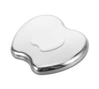 DEARMAMY Stainless Steel Facial Scraping Board Ergonomic Apple Shape Guasha Massage Tool for Tightening Skin Portable Beauty Massager for Travel Friendly Skincare Routine Relieves Facial
