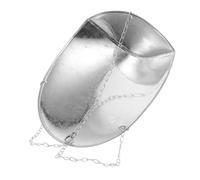 DEARMAMY Stainless Steel Weighing Pan with Chain for Hanging Scale Accessory Industrial Crane and Grocery Scale Tray Compatible Mechanical Dial Stable Load Support for Food and Produce