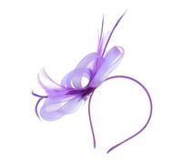 DEARMAMY Stylish Girls Headband Bow Feather Hairpin for Women Elegant Daily/wedding/bridal Hair Accessory