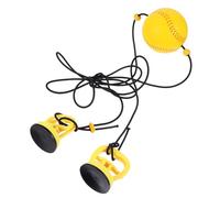 DEARMAMY Suction Cup Boxing Speed Ball Elastic Hanging Reflex Training Ball for Home Boxing Black and Yellow Sucker Punching Accessory Random Color