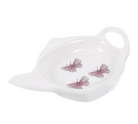 DEARMAMY Tea Spoon Rest Ceramic Tea Bag Holder, Teapot Shaped Teabag Coaster Tray Seasoning Dishes Salad Soy Dipping Bowls Spoon Rests Holder Snack Plate for Sauce Dessert Tea Holder