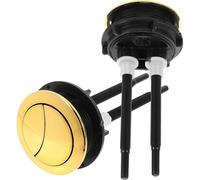 DEARMAMY Toilet Flushing Button Dual Push 2pcs ABS Round Replacement for Bathroom Cistern Valve Accessory Universal Water Tank Hardware 48mm