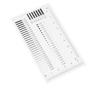 DEARMAMY Transparent Crack Gauge Ruler for Precise and Scratch Measurement High Accuracy Estimation Tool for Defect Detection and Spot Inspection