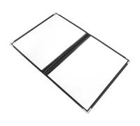 DEARMAMY Transparent PVC Menu Cover Binder Folder for Recipes and Menus Organizer Easy-Clean Personal Planner Sleeve for Travel Diary Business Notebook and Creative Writing