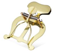 DEARMAMY Trombone Lyre Clarinet Flip Folder Trombone Clips Alloy Music Sheet Holder Classic Color Elegant Design Golden Practical Versatile Accessory for Marching Band Use with Brass