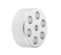 DEARMAMY Turntable Weight Vinyl Record Stabilizer Aluminum Alloy Platter Clamp for Universal Vinyl Player, Anti-vibration Accessory for Dj and Music Enthusiast Use, Silver