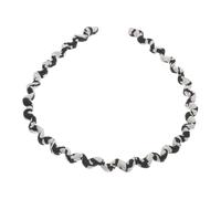 DEARMAMY Unique Cow Print Headband Vintage Wave Design Soft Nonslip Fabric Multifunctional Headband Elegant Simplicity for Women