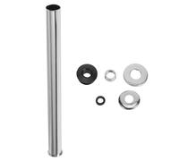 DEARMAMY Urinal Straight Pipe Kit Easy Operation and Minimising Water Consumption with Rubber Gasket and Decorative Cover, Metal Flush Valve Parts for Toilet and Bathroom Floor Suitable