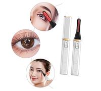 DEARMAMY USB Rechargeable Heated Eyelash Curler for Quick Heating Electric Lash Curler with Comfortable Grip Natural Curl Pinch Design Professional Eyelash Accessory