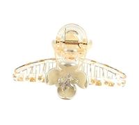 DEARMAMY Vintage Elegant Alloy Crystal Flower Hair Clip for Women Creative Four Petal Hair Grip Durable Headwear Ornament for Parties Weddings Everyday Styling